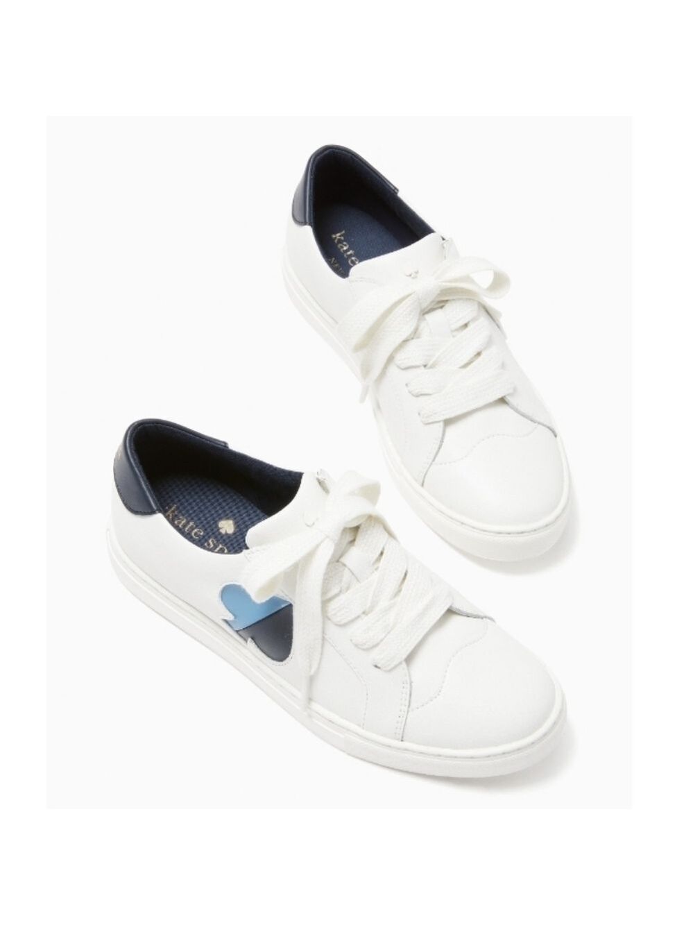 KATE SPADE WHITE & BLUE SNEAKERS, SIZES 10 & 11